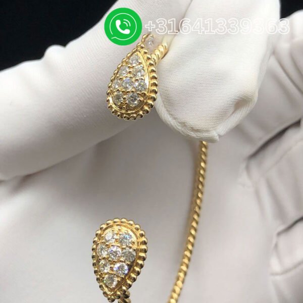 Boucheron 18k Yellow Gold Diamond Serpent Bohème S Motifs Bracelet JBT00817 - Image 4