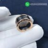 Bulgari B.zero1 four-band ring with 18 kt rose gold black ceramic Ref.: 345846 - Image 2