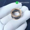 Bulgari B.zero1 four-band ring with 18 kt rose gold black ceramic Ref.: 345846 - Image 4