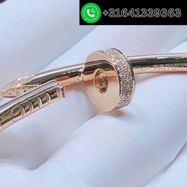 Cartier 18k Rose Gold Large Model Juste un Clou XL Model Diamond Nail Necklace N7424243 - Image 2