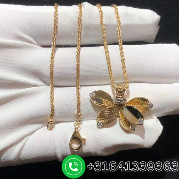 Cartier 18k Yellow Gold Diamond Grain de Café Necklace B7224965