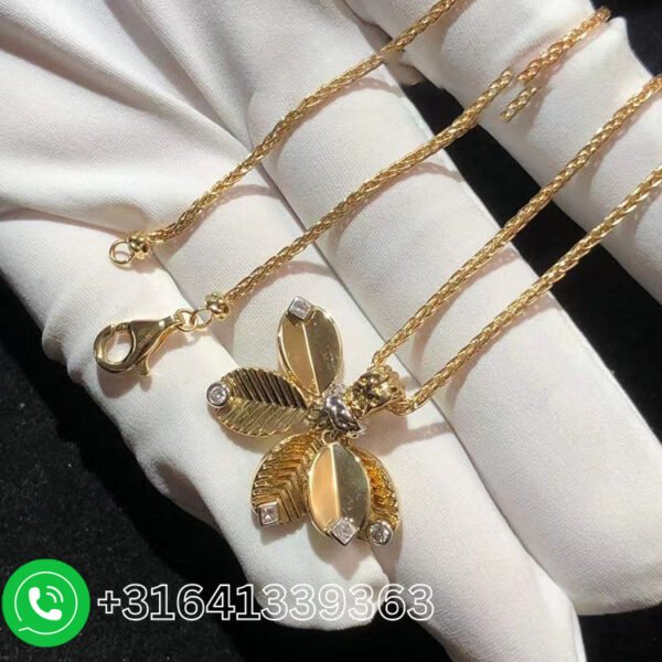 Cartier 18k Yellow Gold Diamond Grain de Café Necklace B7224965 - Image 2