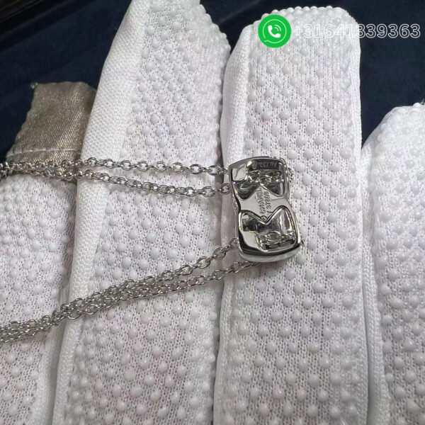 Chanel Coco Crush Necklace Quilted Motif 18k White Gold - Image 5
