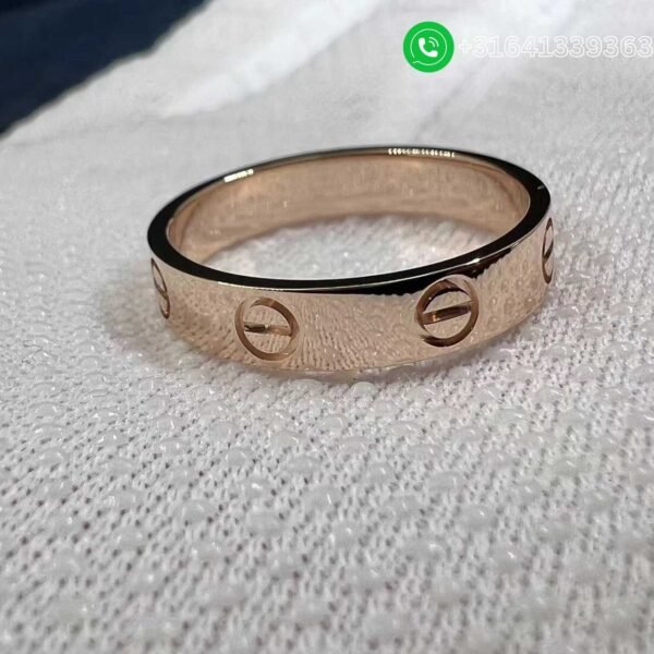 Custom Cartier 18K Rose Gold 3.6mm LOVE Wedding Band Ring B4085200