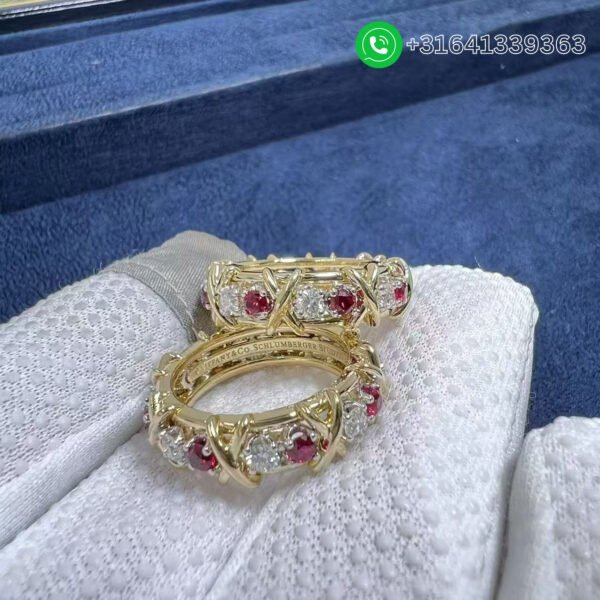 Tiffany Sixteen Stone With Diamonds and Rubies Ring 60696721
